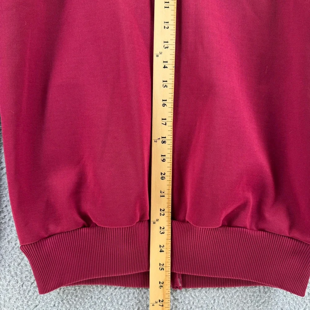 Vtg 80s Adidas Trefoil Track Jacket Maroon Burgundy Pinstripe Taiwan Mens M